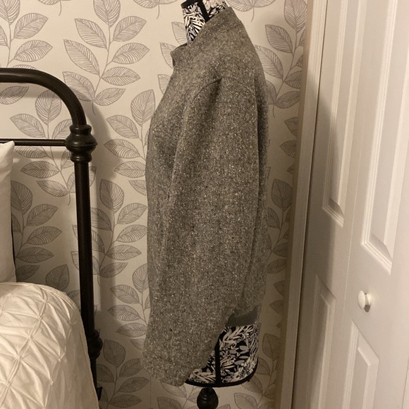 Vintage 1983 men’s Donegal handwoven wool tab collar zip front jacket - Picture 2 of 9